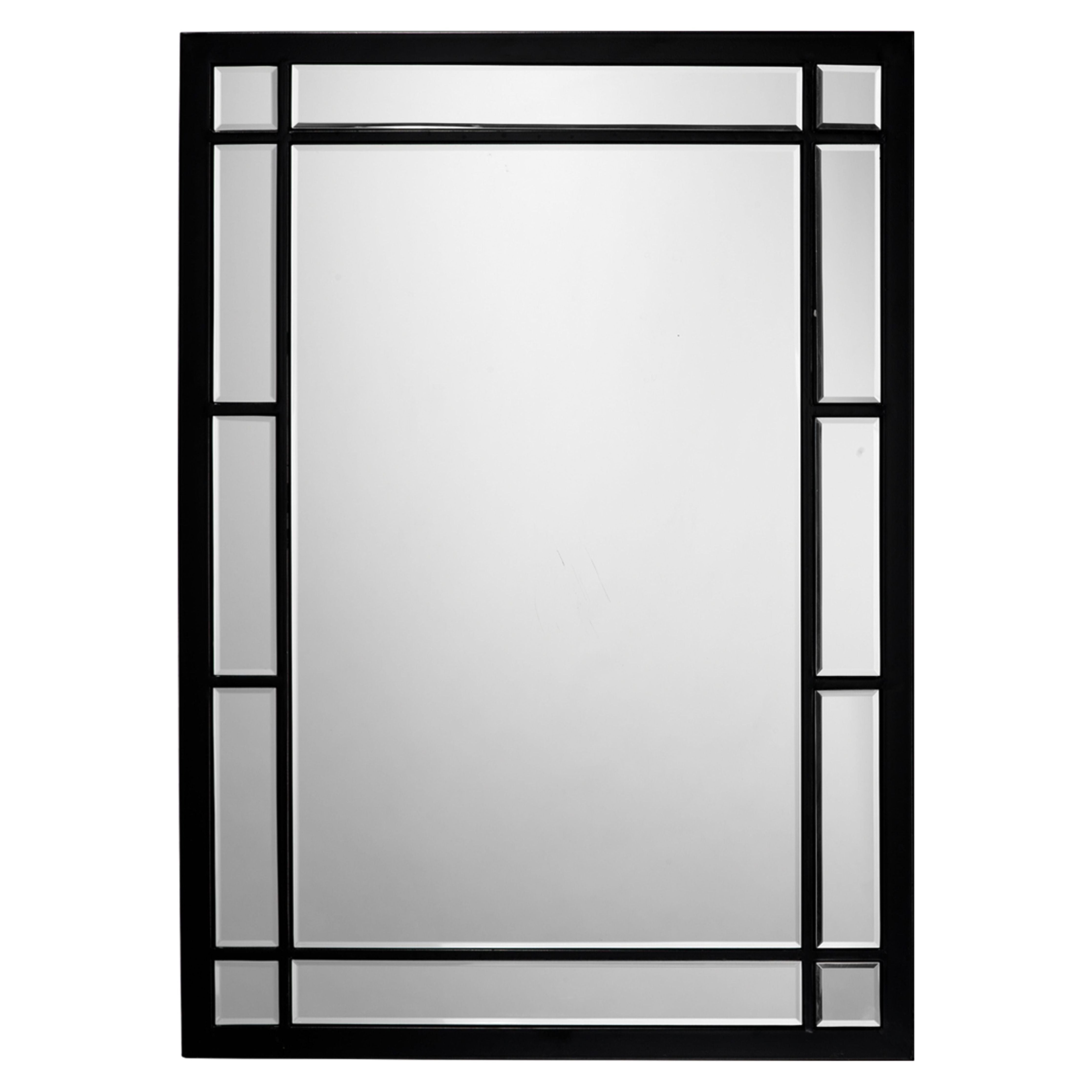 Chelsea Iron Rectangle Wall Mirror, Black by Jamie Young