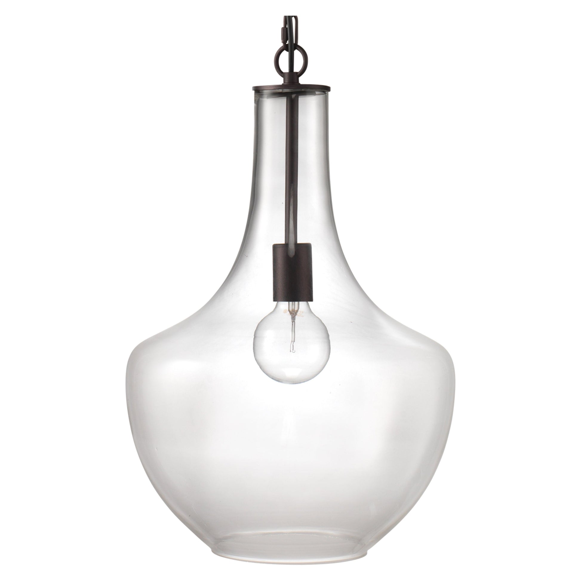 Sutton Glass 1-Light Pendant by Jamie Young
