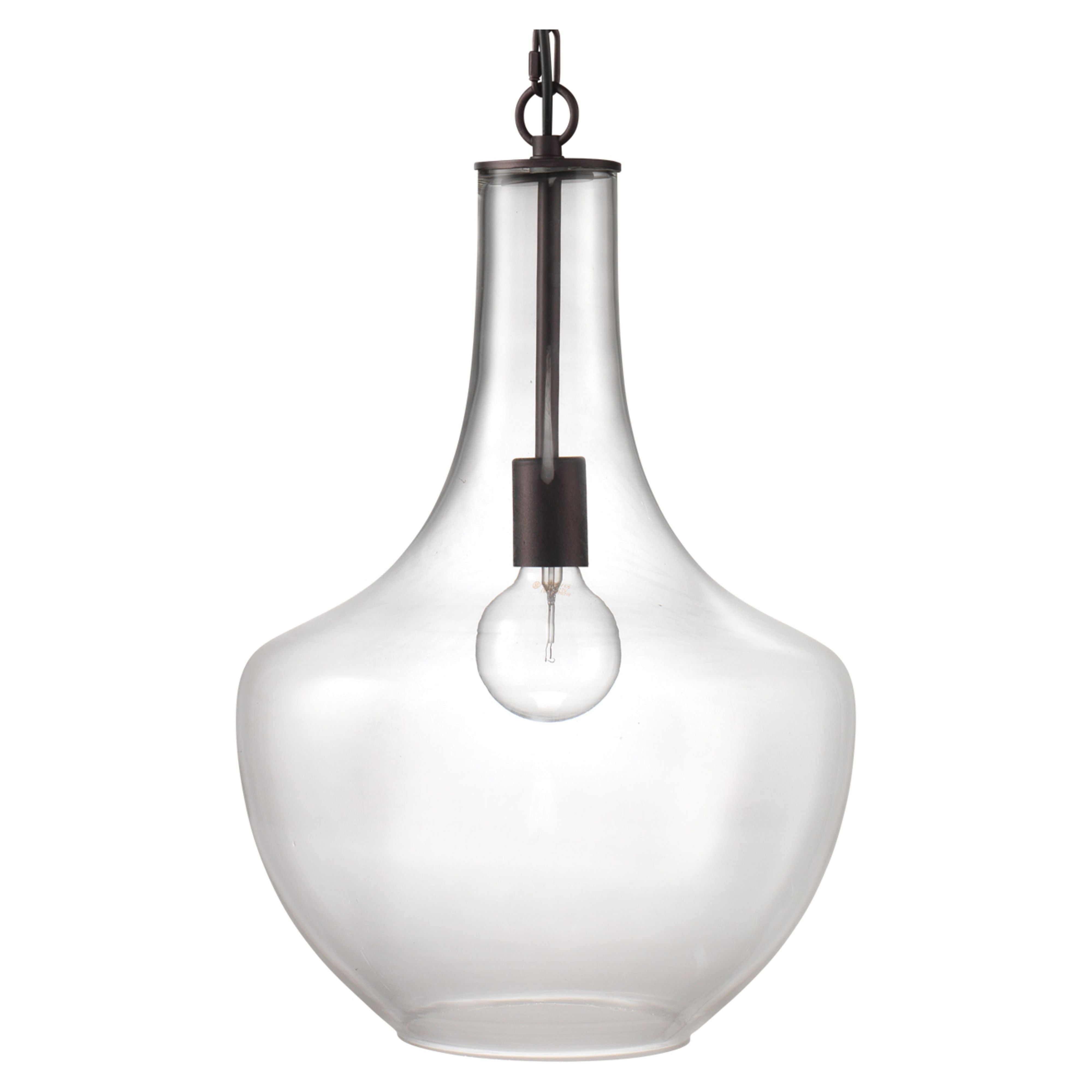 Sutton Glass 1-Light Pendant by Jamie Young