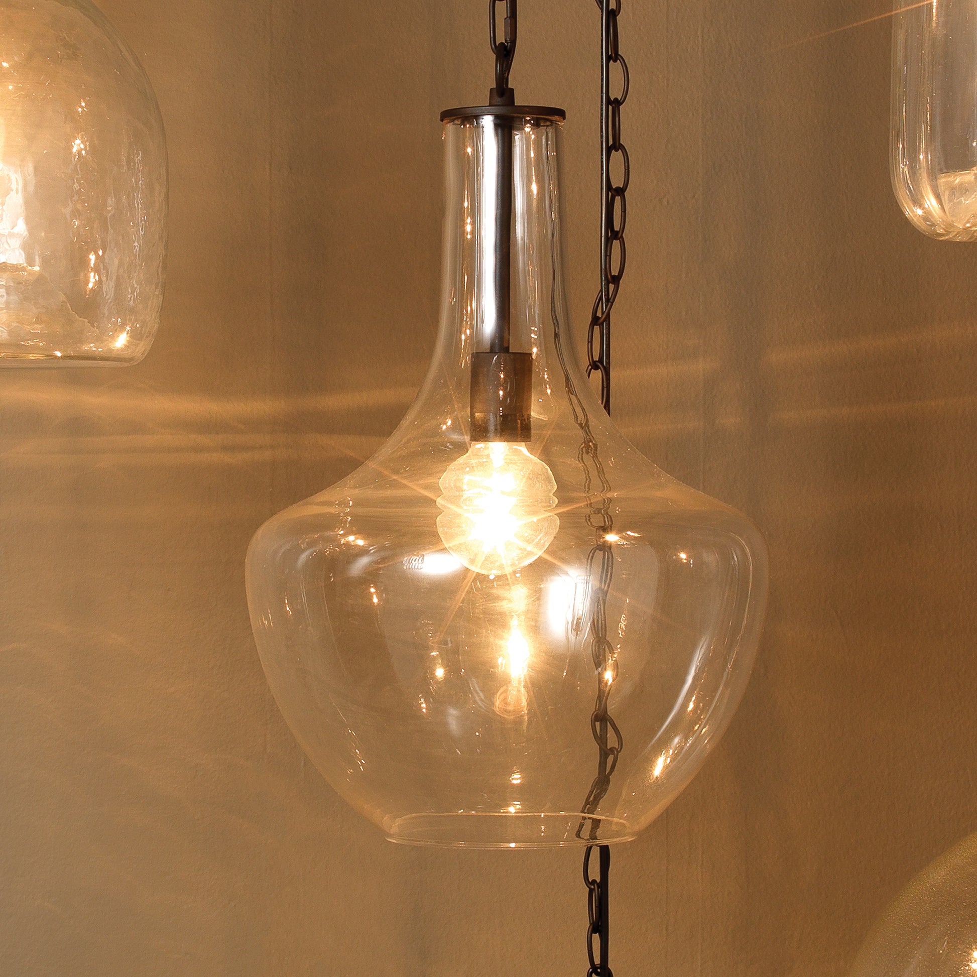 Sutton Glass 1-Light Pendant by Jamie Young