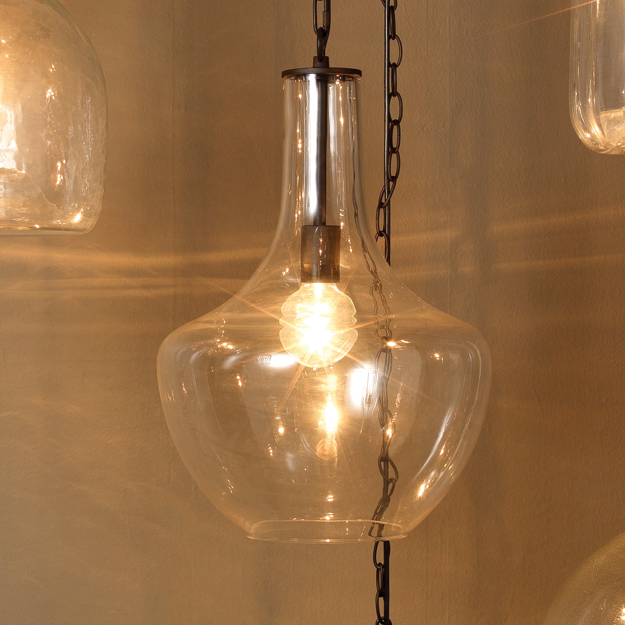 Sutton Glass 1-Light Pendant by Jamie Young