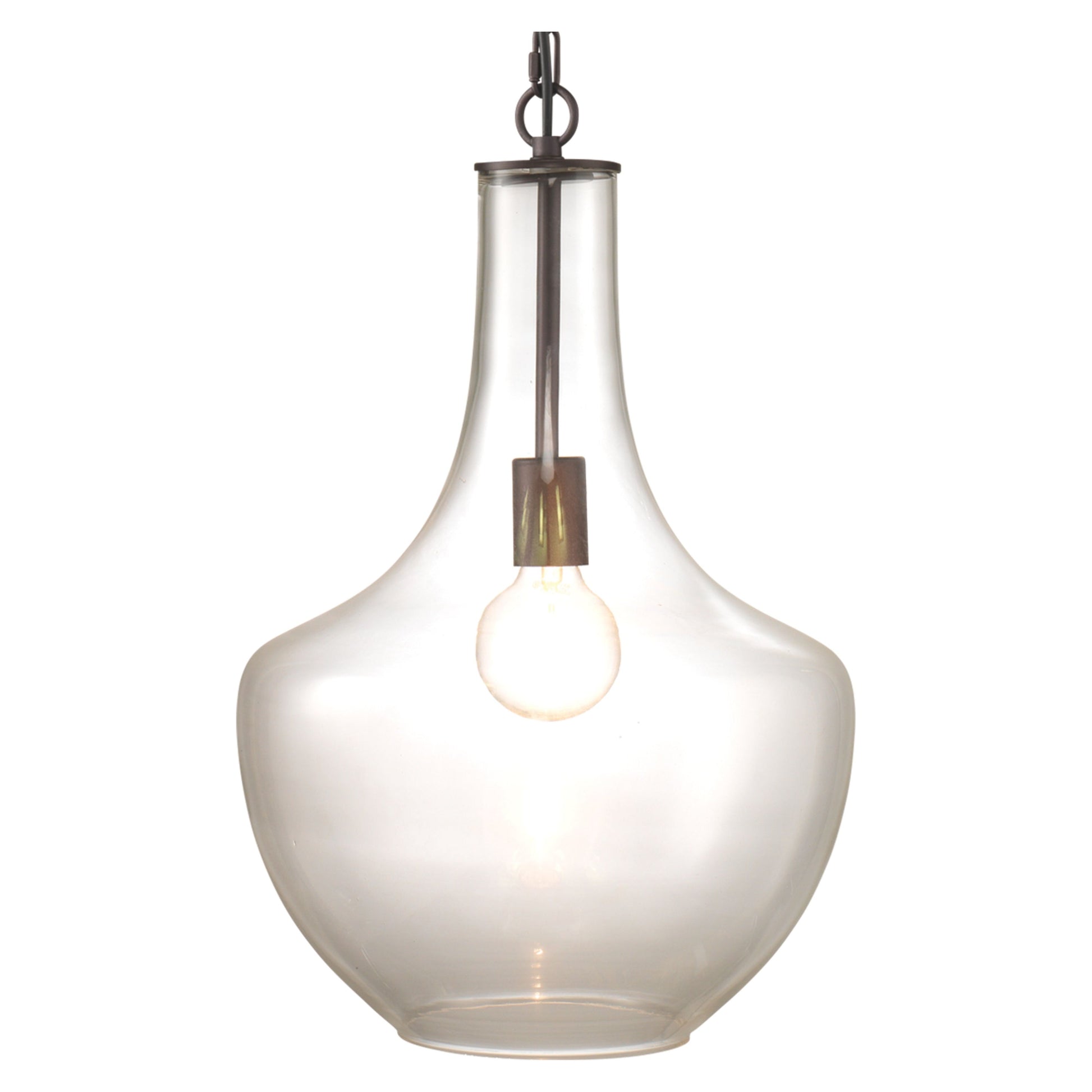Sutton Glass 1-Light Pendant by Jamie Young