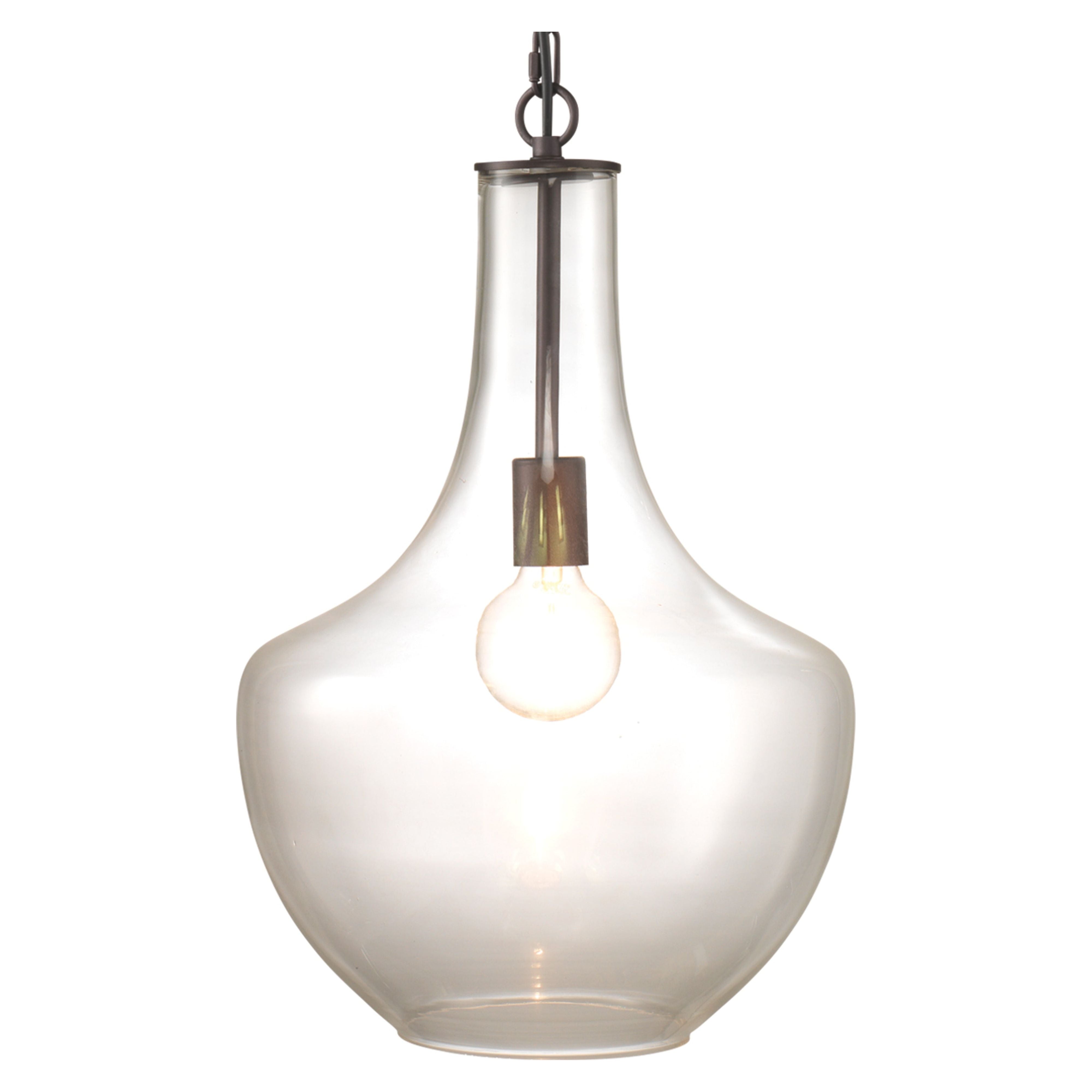 Sutton Glass 1-Light Pendant by Jamie Young