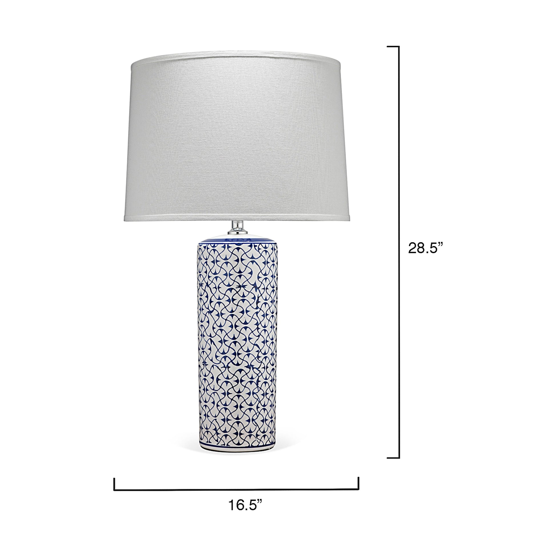 Vivian Ceramic Table Lamp, Blue by Jamie Young