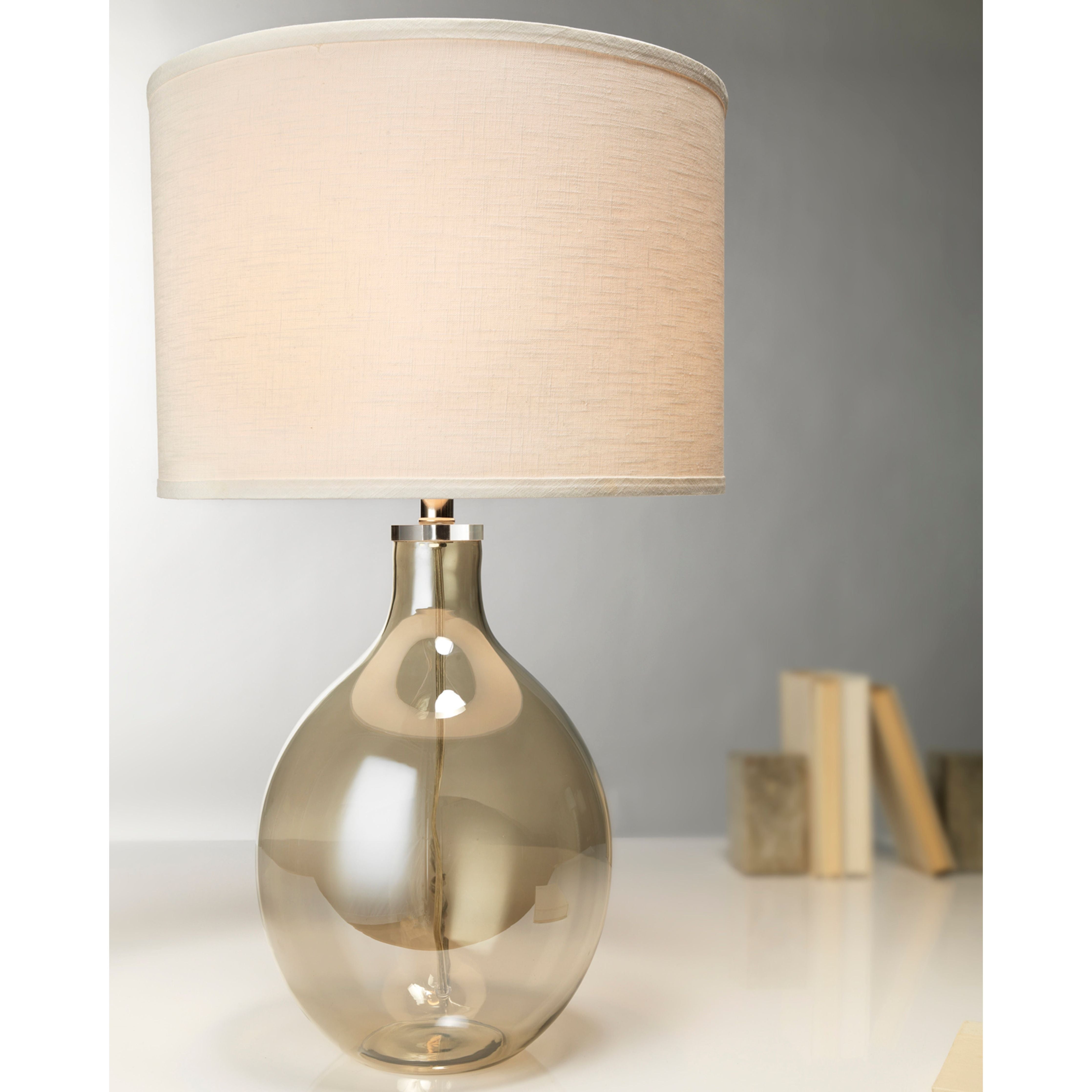 Juliette Blown-Glass Table Lamp, Grey by Jamie Young
