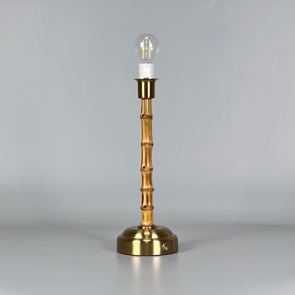 The Palma Rechargeable Bamboo Touch Lamp by Ivory & Olive