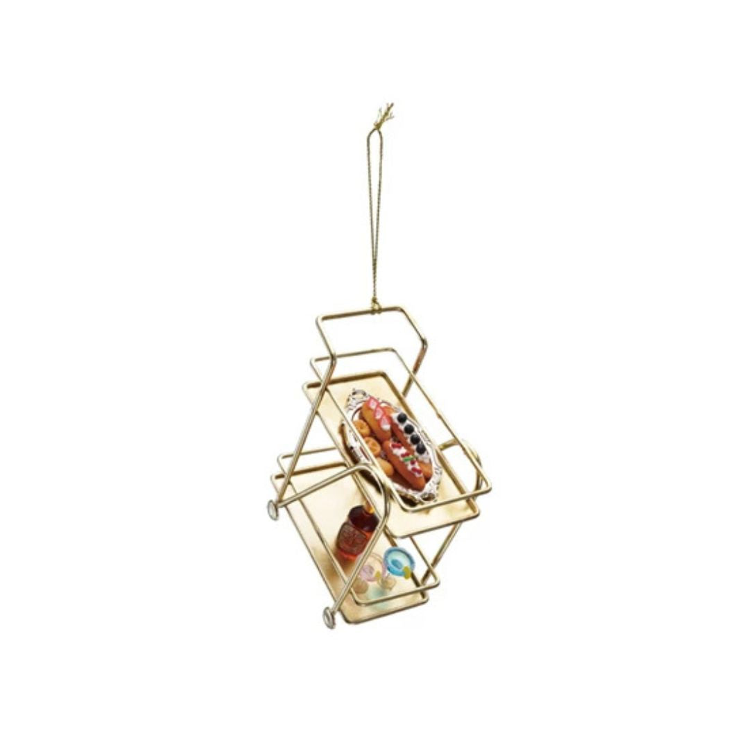 Metal Bar Cart Ornament, Multi Color by Creative Co-op