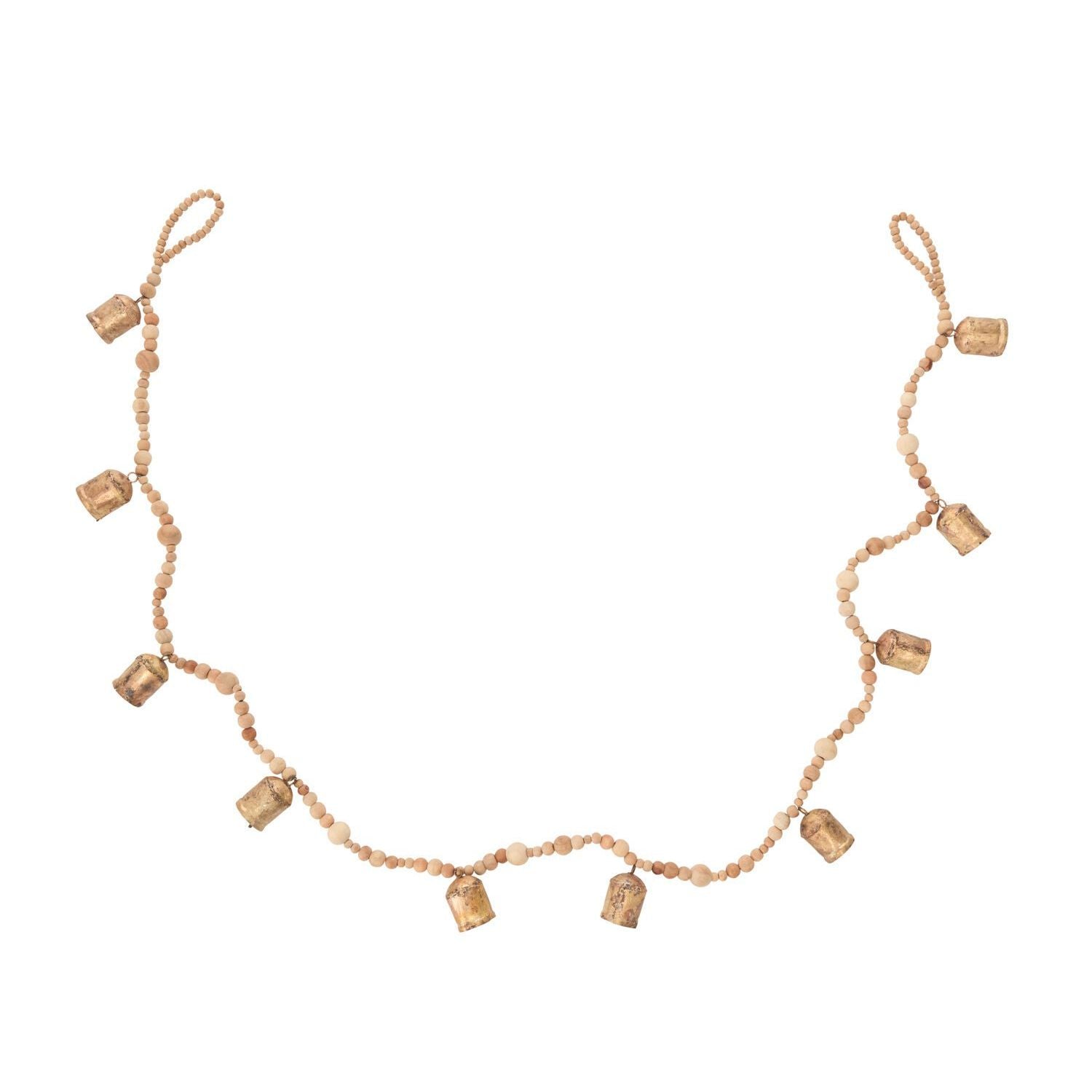 Bead and Bell Garland by Ivory & Olive