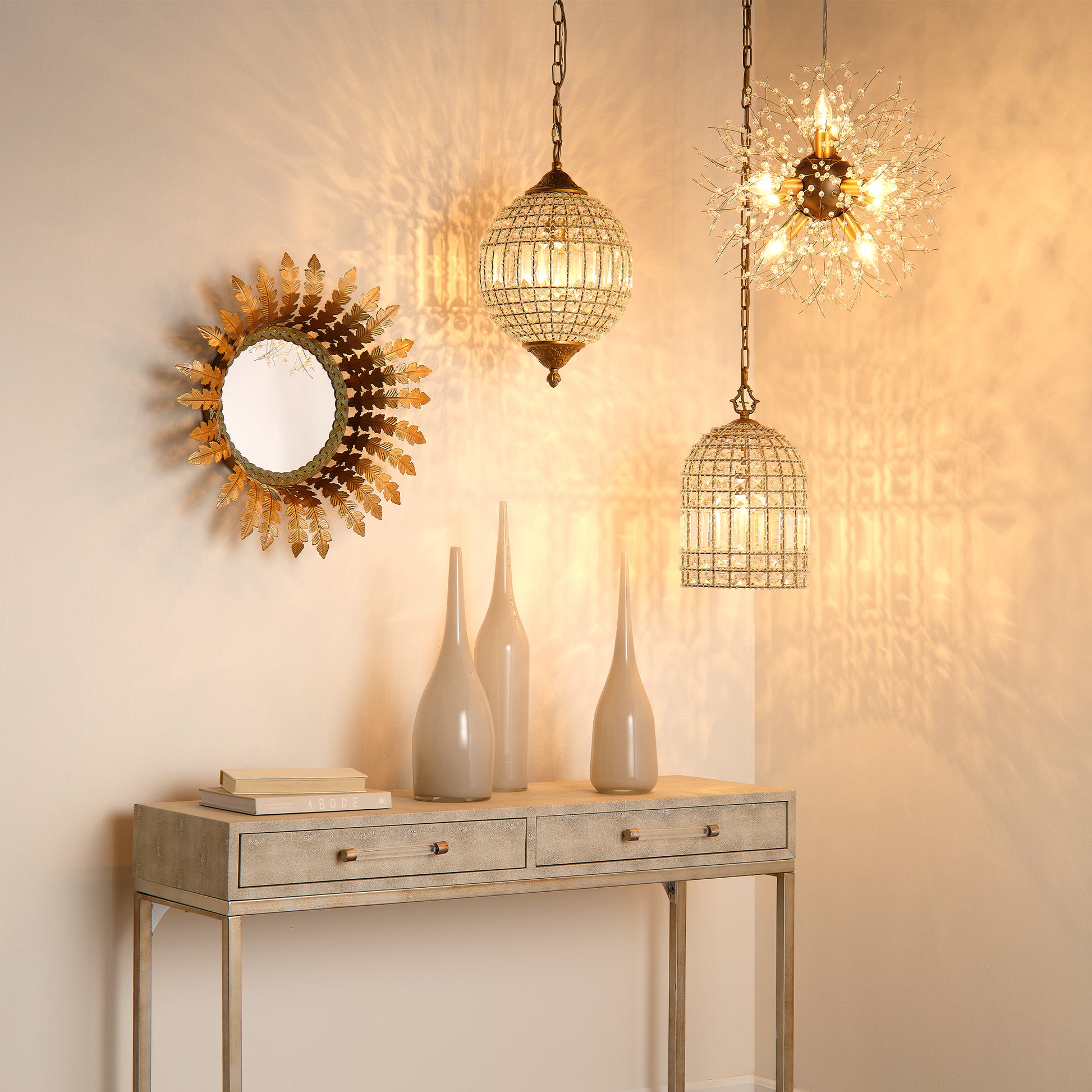 Crystal Pendant Chandelier by Jamie Young