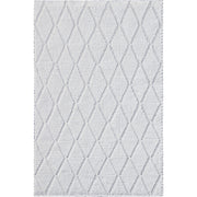 Ivory Diamonds Handwoven Area Rug by KAS Rugs