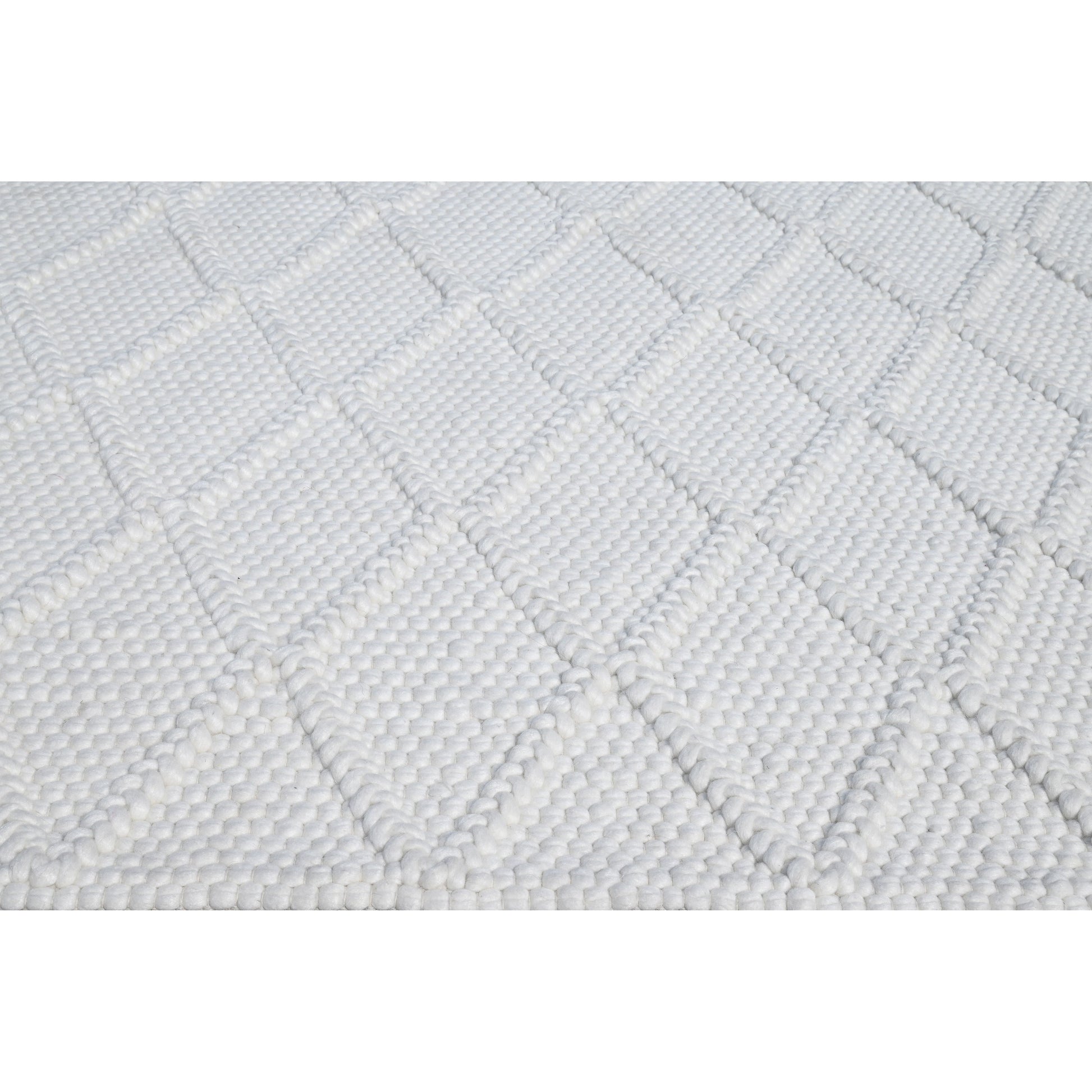 Ivory Diamonds Handwoven Area Rug by KAS Rugs