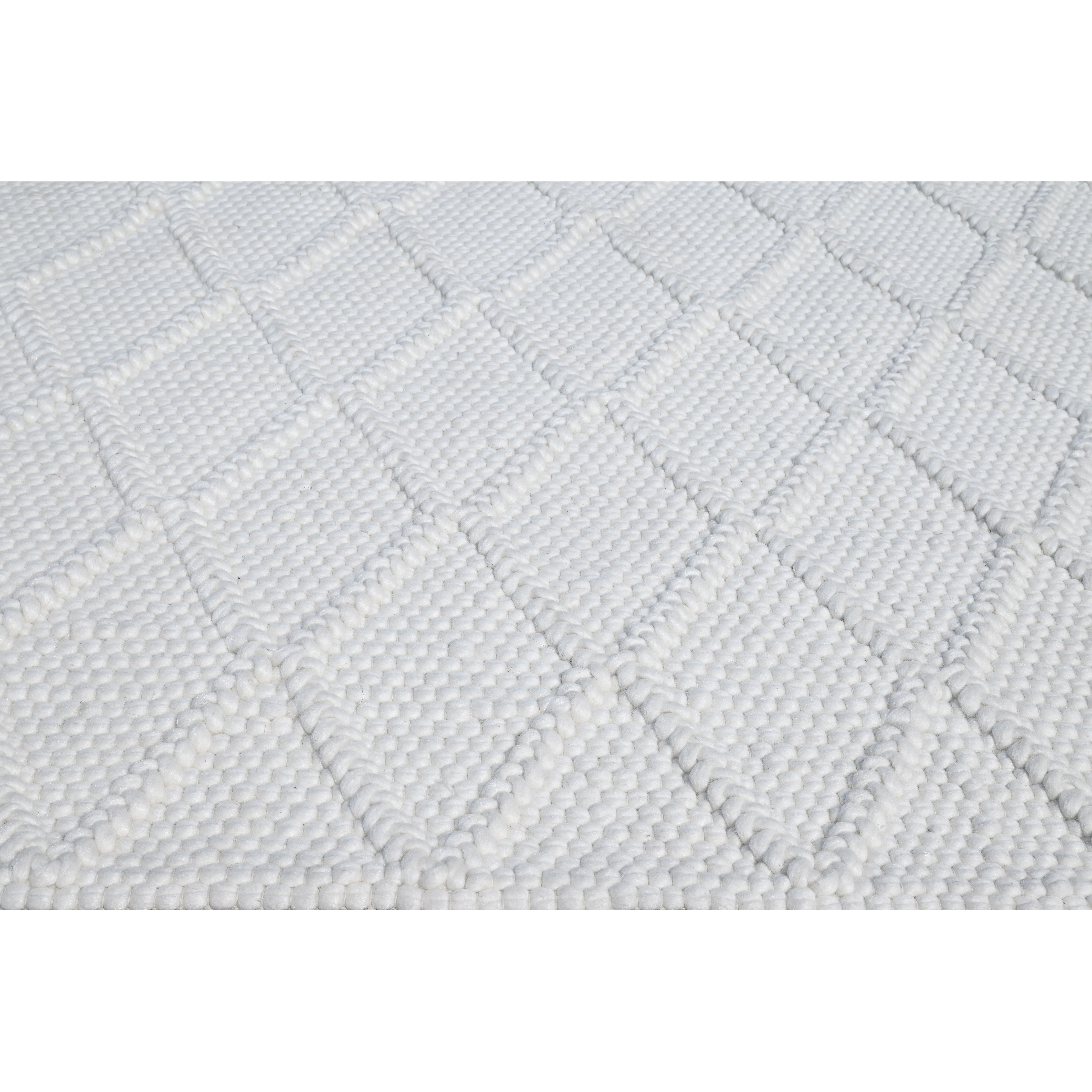 Ivory Diamonds Handwoven Area Rug by KAS Rugs