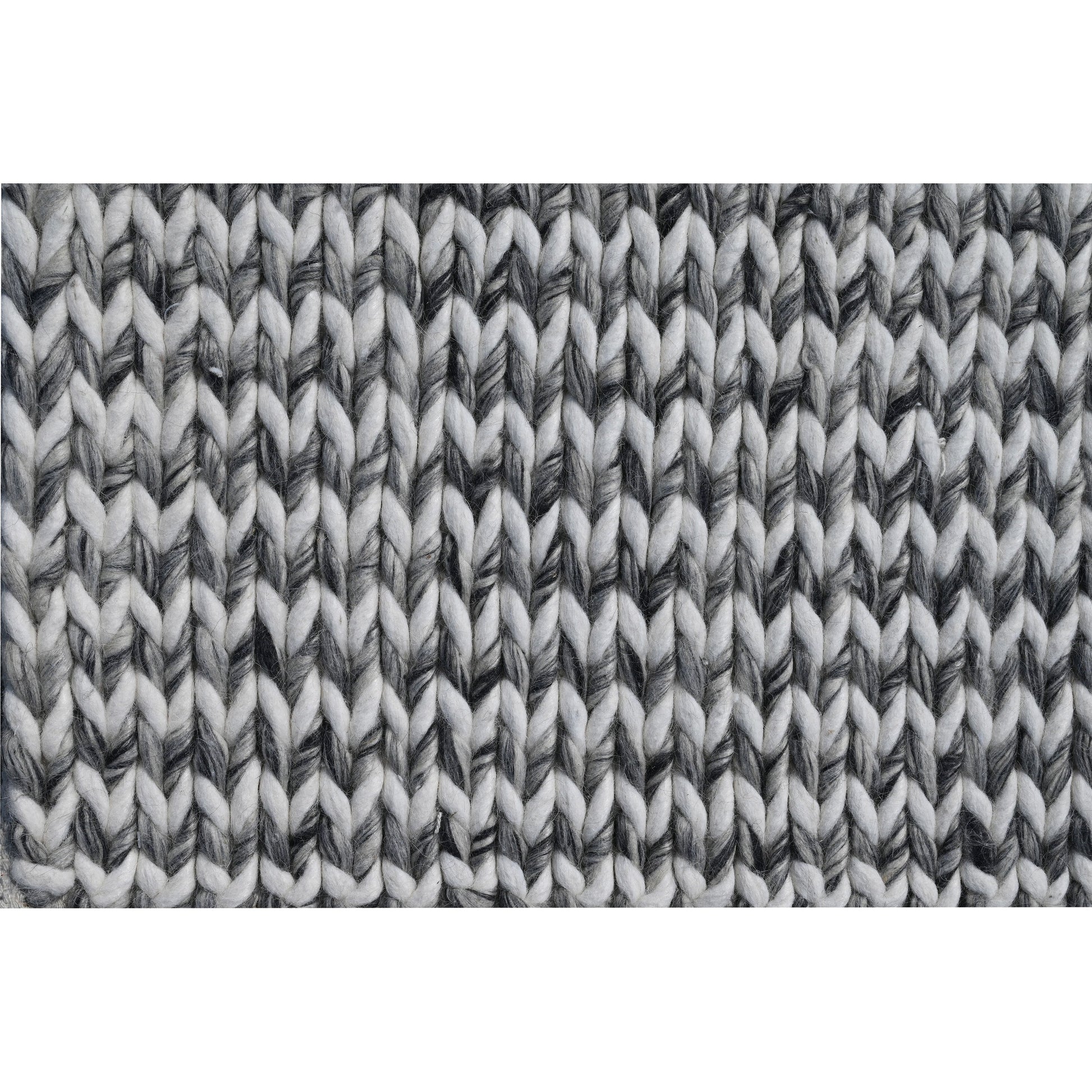 Grey/Ivory Chevron Handwoven Area Rug by KAS Rugs