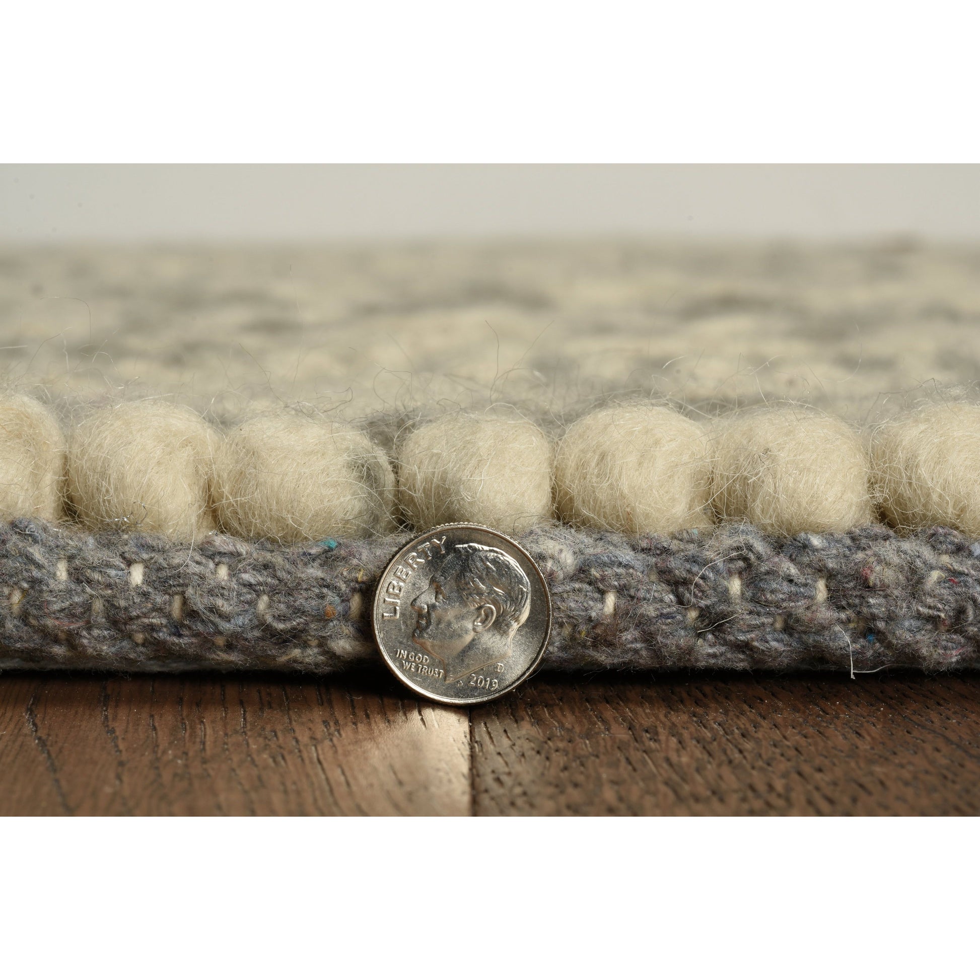 Grey Heather Handwoven Area Rug by KAS Rugs