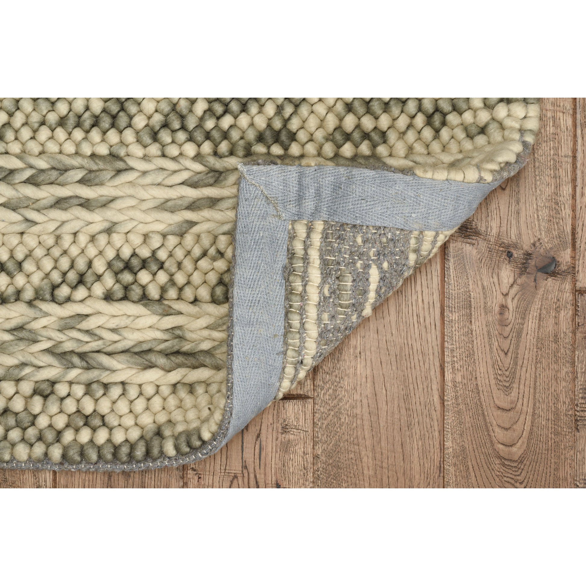Grey Heather Handwoven Area Rug by KAS Rugs