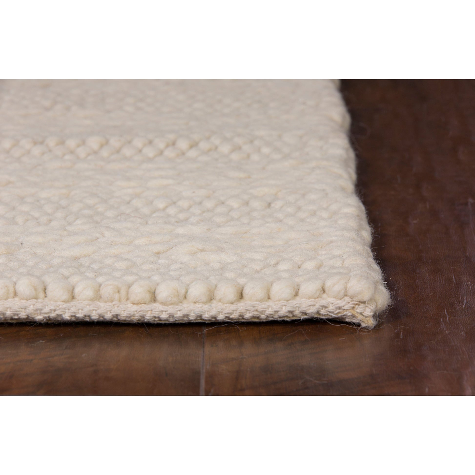 Winter White Handwoven Area Rug by KAS Rugs