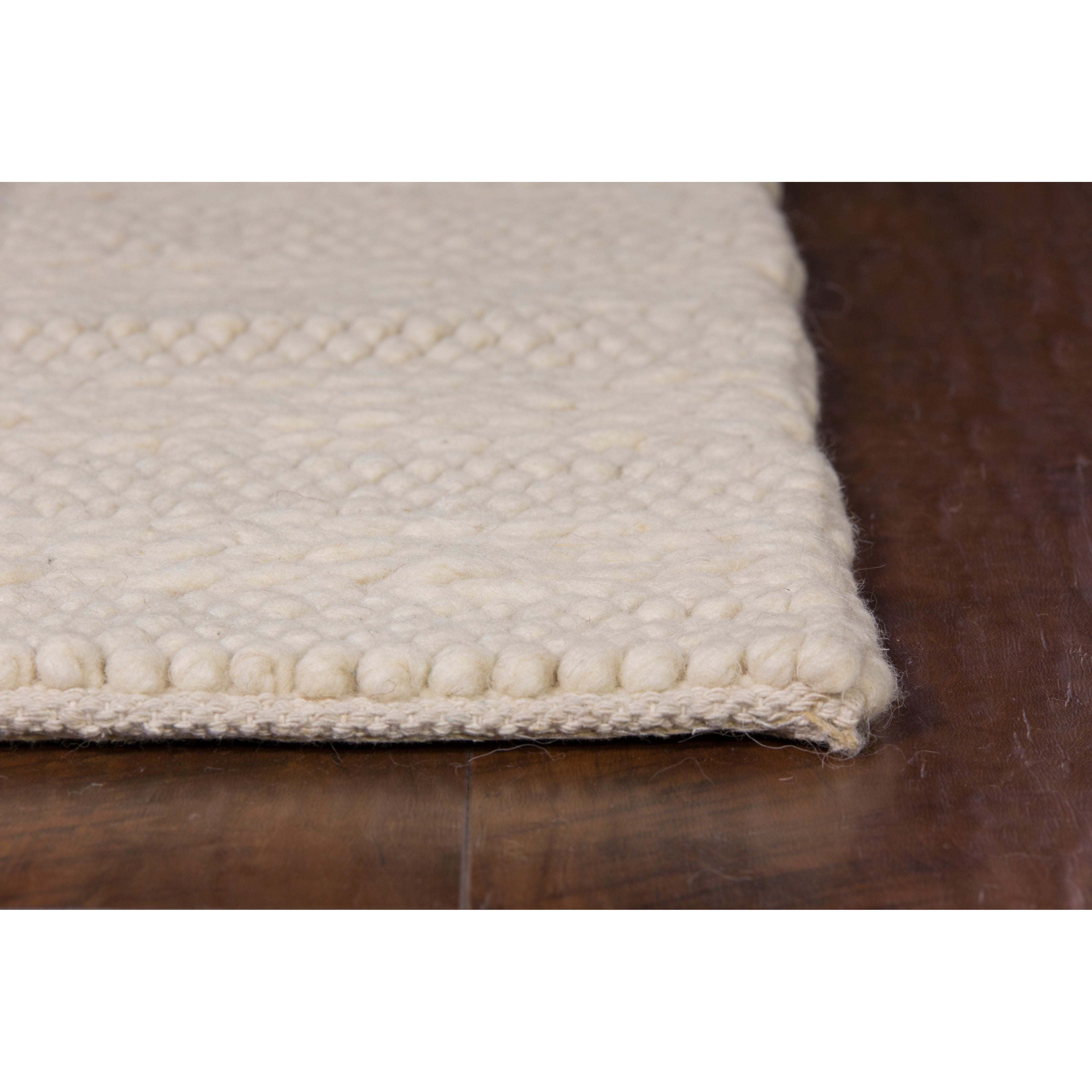 Winter White Handwoven Area Rug by KAS Rugs