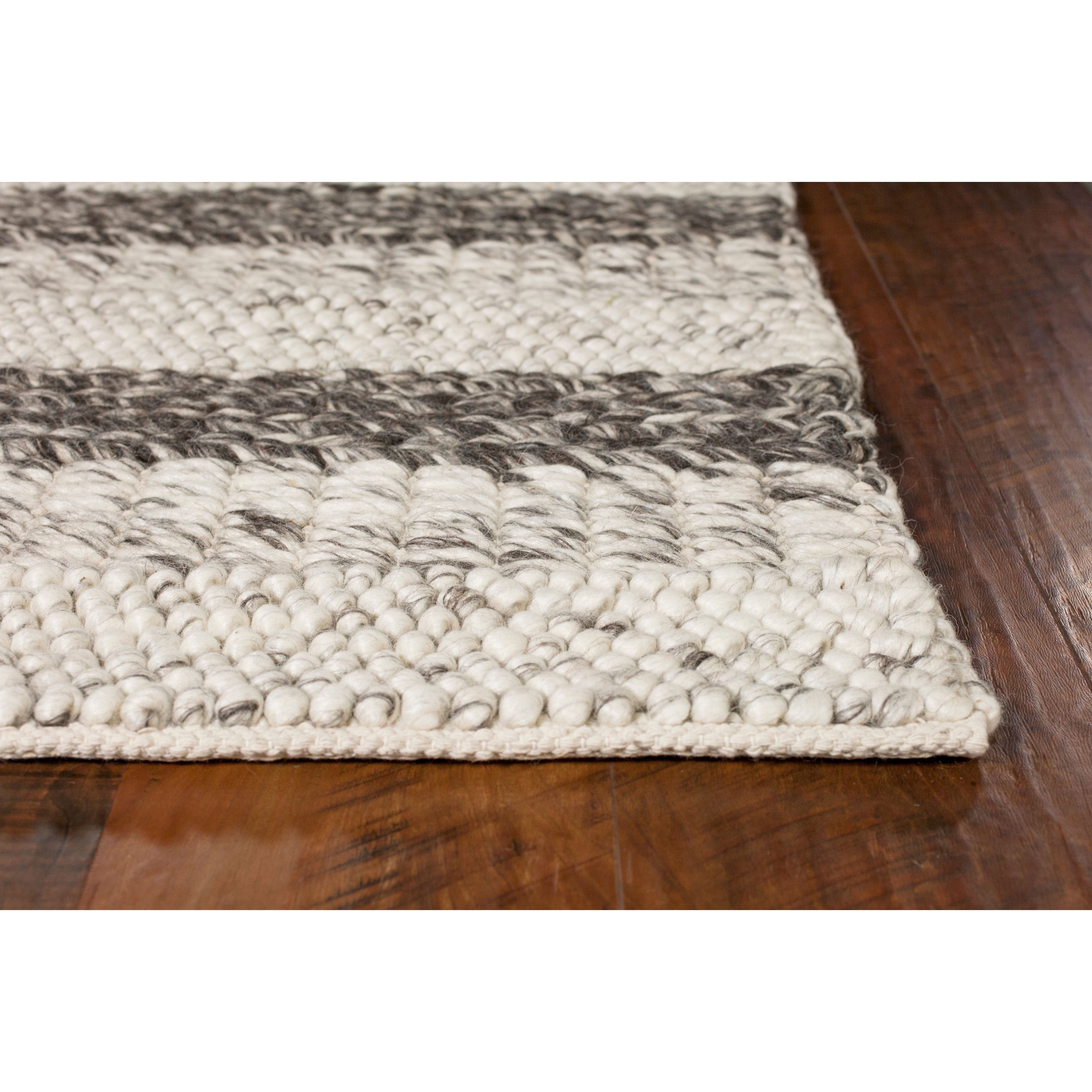 Grey/White Landscape Handwoven Area Rug by KAS Rugs