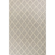 Grey Diamonds Handwoven Area Rug by KAS Rugs