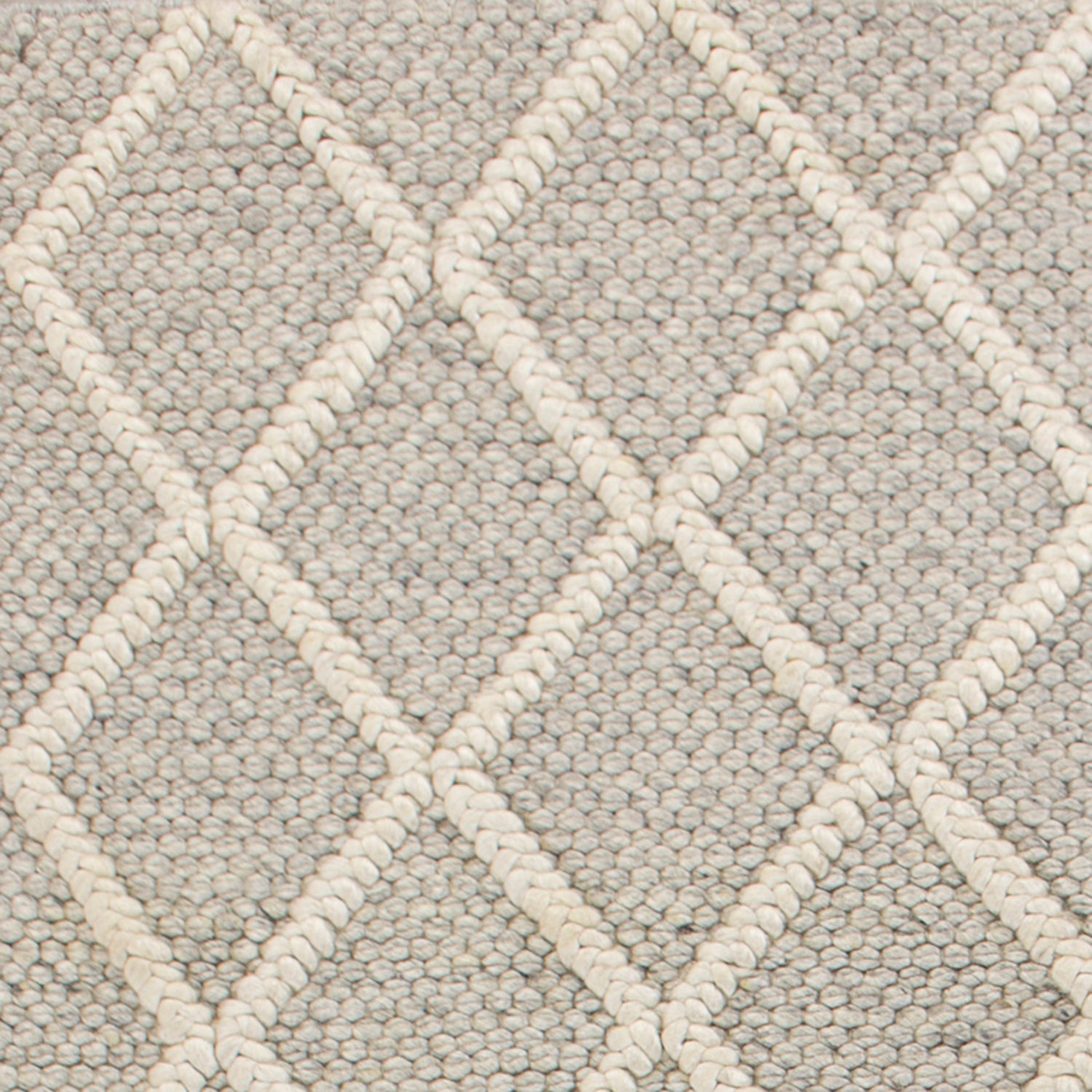 Grey Diamonds Handwoven Area Rug by KAS Rugs