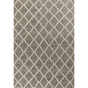 Dark Grey Diamonds Handwoven Area Rug by KAS Rugs