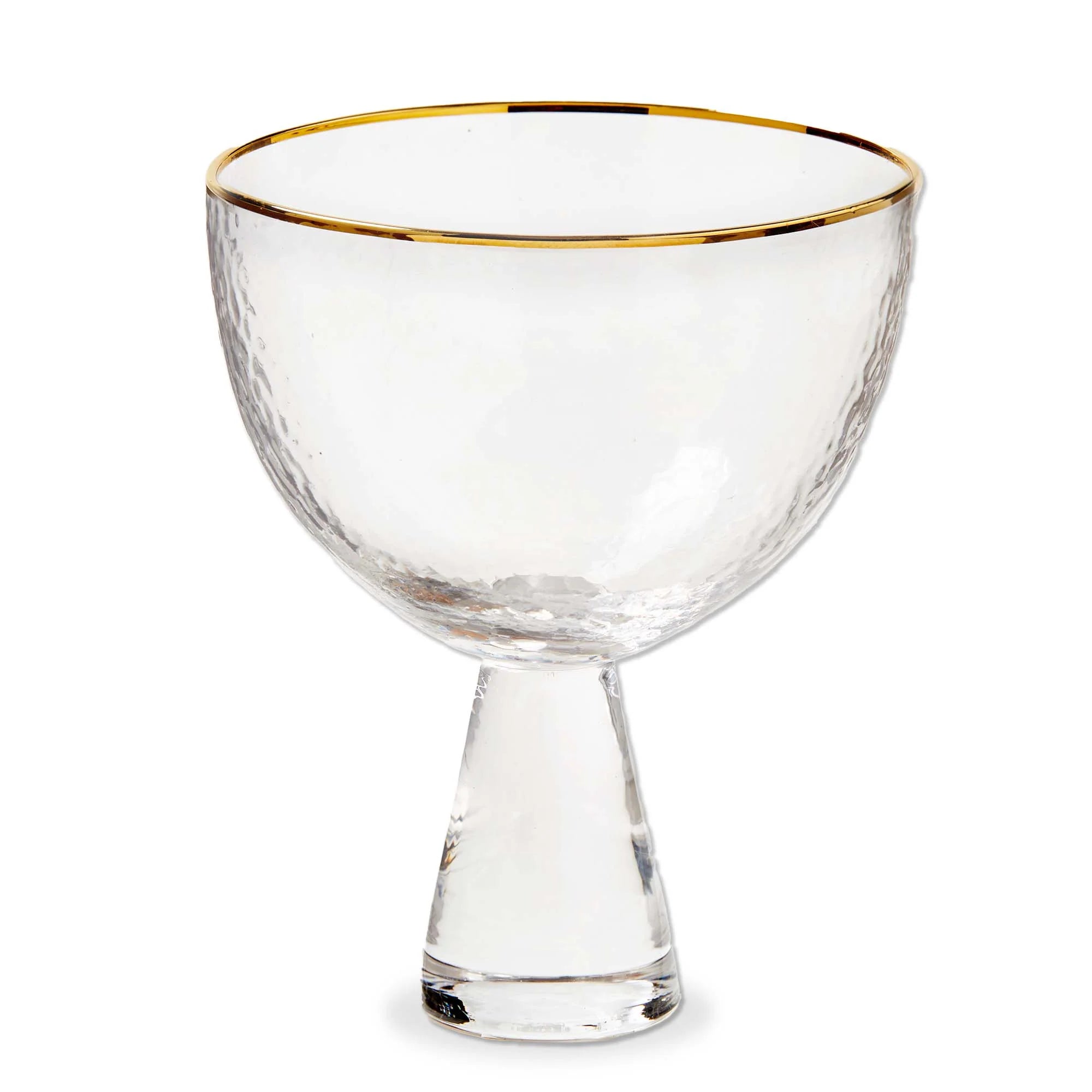 Maeve Footed Glass with Gold Rim by tag