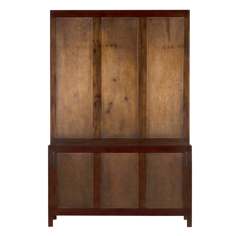 Colonial Hutch, Hand Rubbed Brown by NOIR