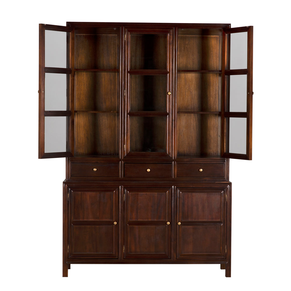 Colonial Hutch, Hand Rubbed Brown by NOIR