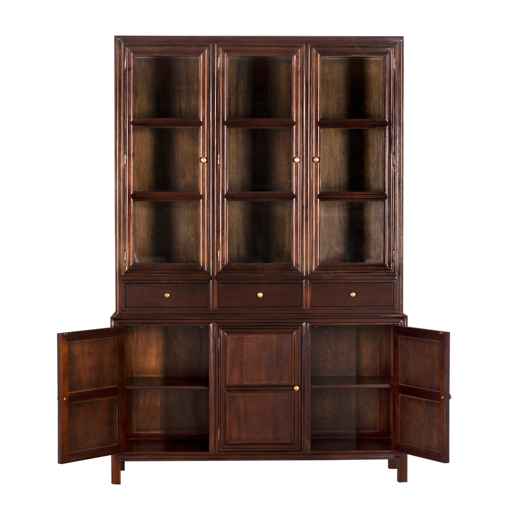Colonial Hutch, Hand Rubbed Brown by NOIR