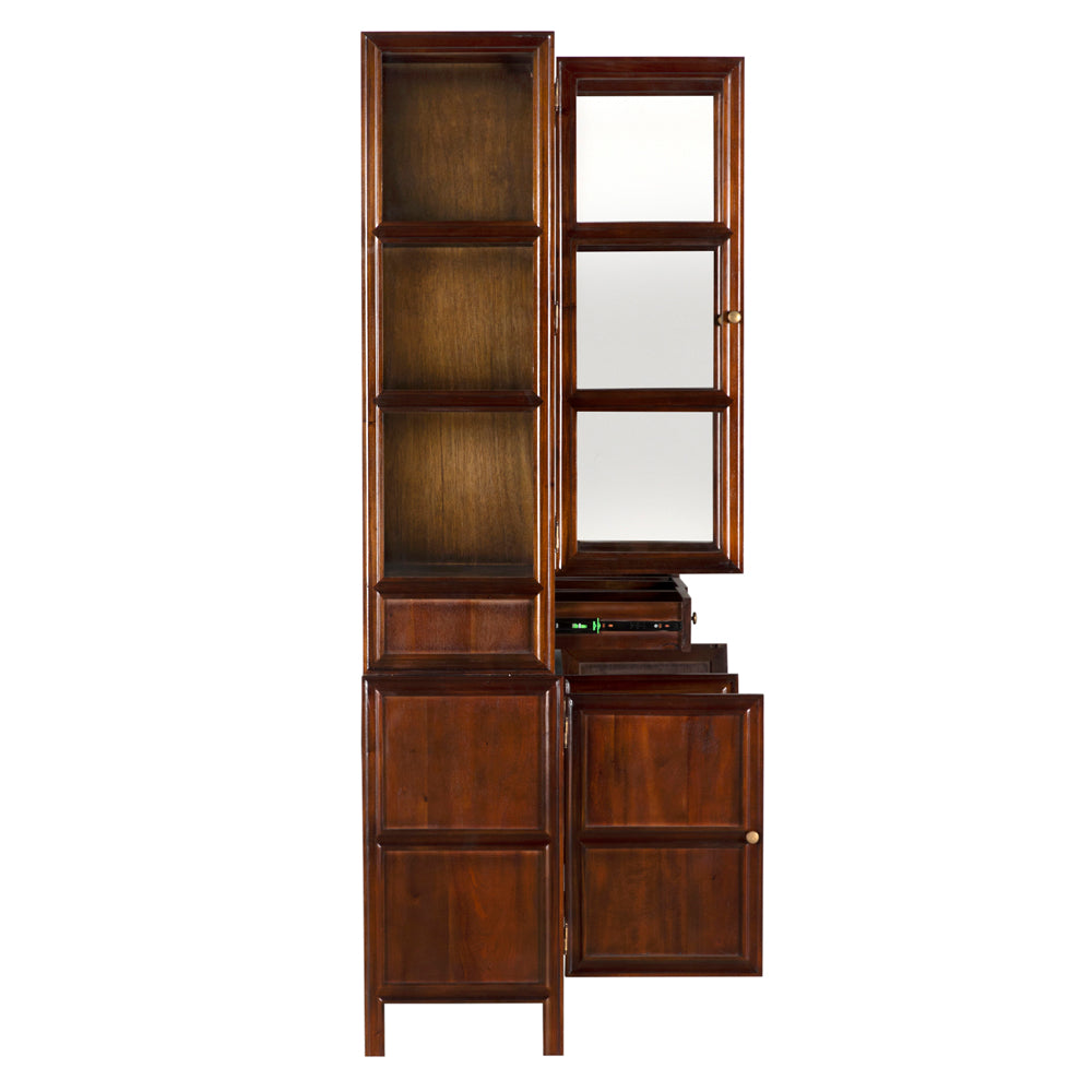 Colonial Hutch, Hand Rubbed Brown by NOIR