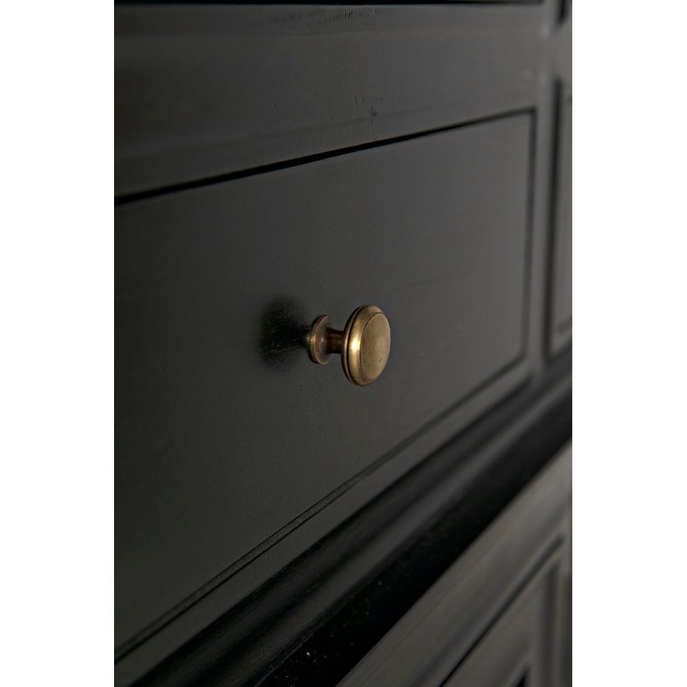 Colonial Hutch, Hand Rubbed Black by NOIR