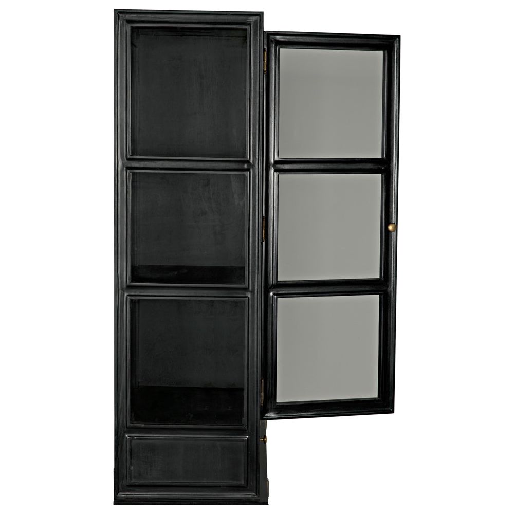 Colonial Hutch, Hand Rubbed Black by NOIR