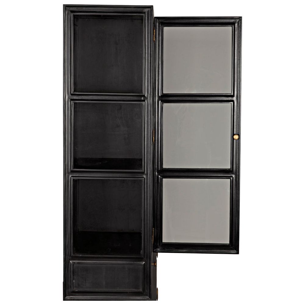 Colonial Hutch, Hand Rubbed Black by NOIR