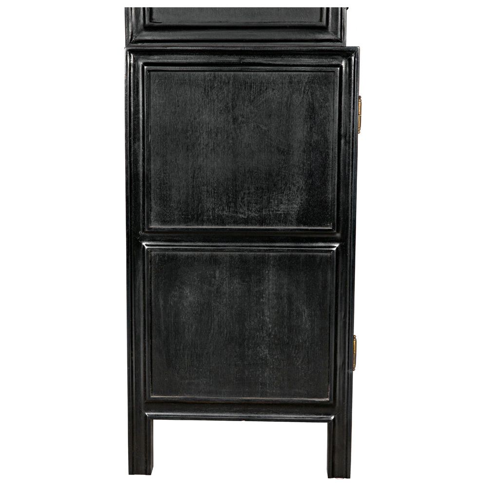Colonial Hutch, Hand Rubbed Black by NOIR