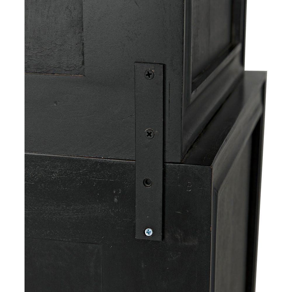 Colonial Hutch, Hand Rubbed Black by NOIR