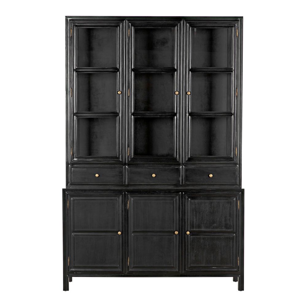 Colonial Hutch, Hand Rubbed Black by NOIR