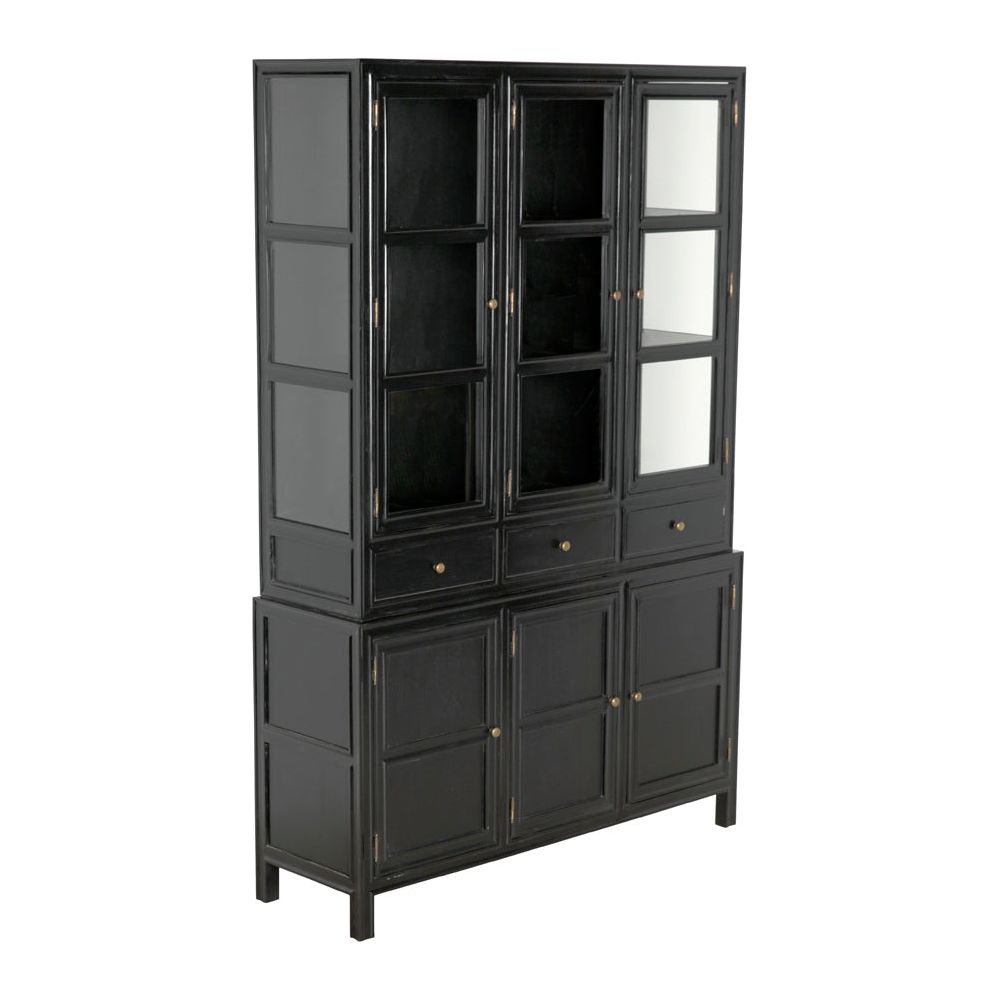 Colonial Hutch, Hand Rubbed Black by NOIR
