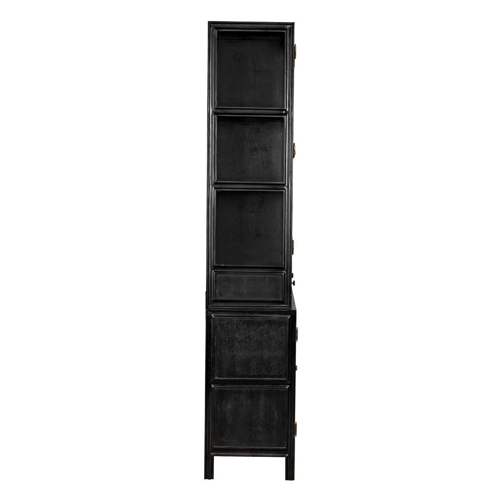 Colonial Hutch, Hand Rubbed Black by NOIR