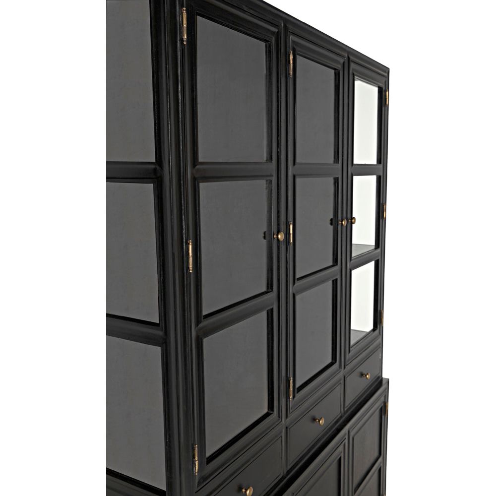 Colonial Hutch, Hand Rubbed Black by NOIR