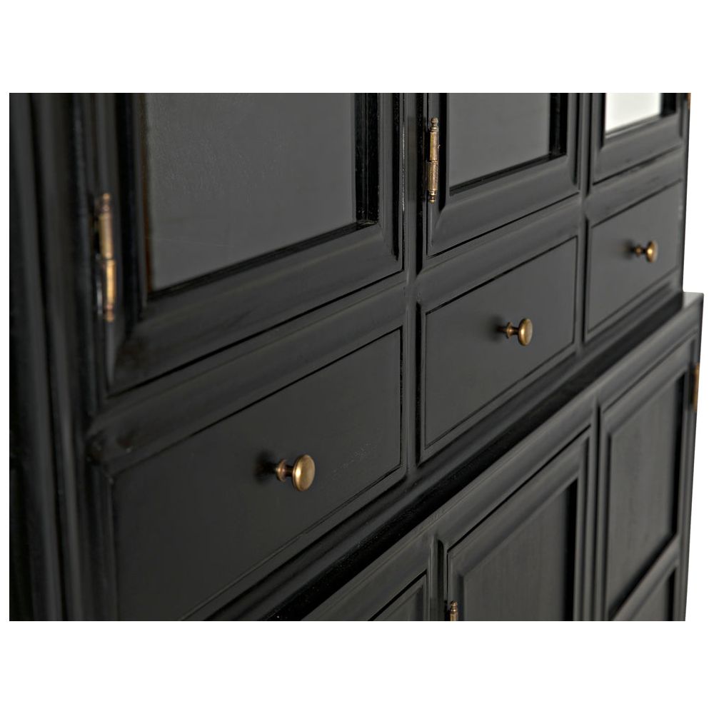 Colonial Hutch, Hand Rubbed Black by NOIR