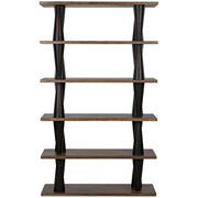 Mood Bookcase, Ebony and Dark Walnut by NOIR