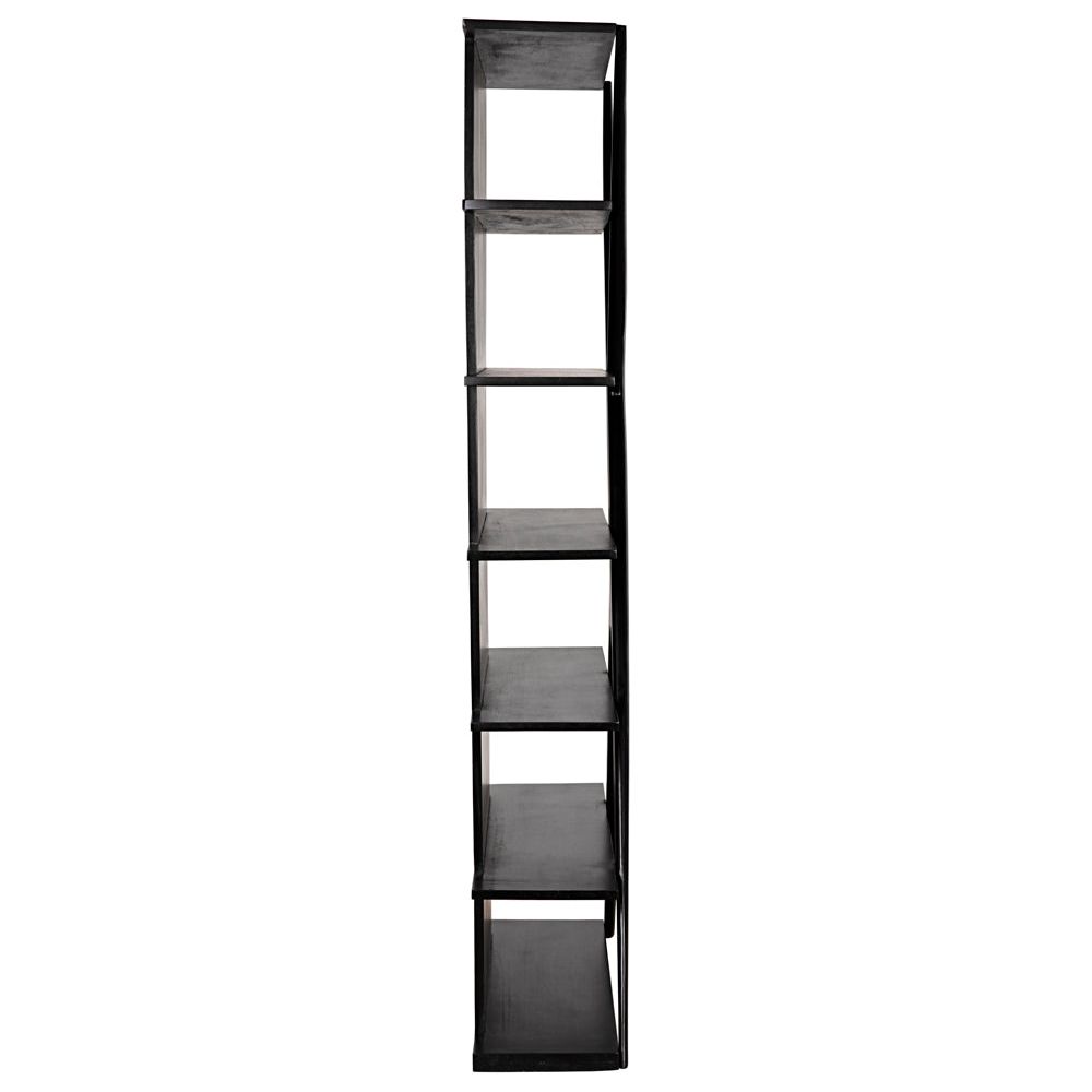Vetra Bookcase, Hand Rubbed Black by NOIR