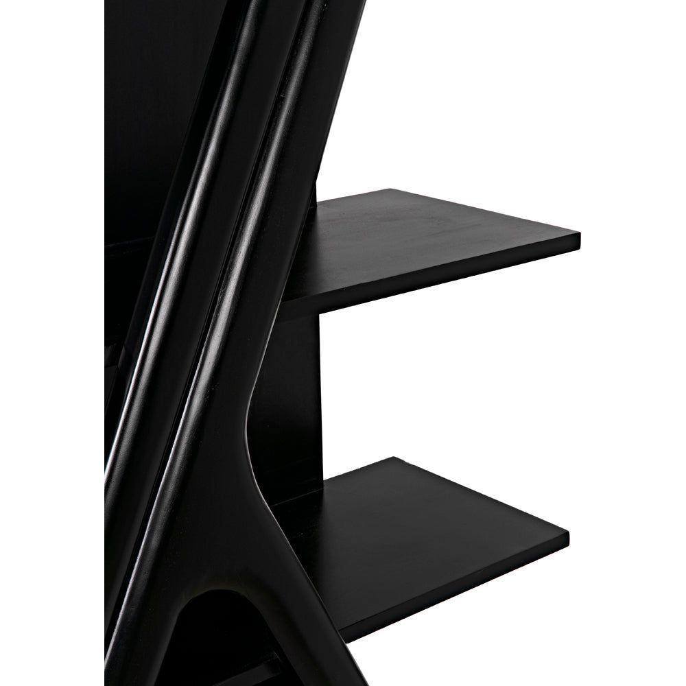 Vetra Bookcase, Hand Rubbed Black by NOIR