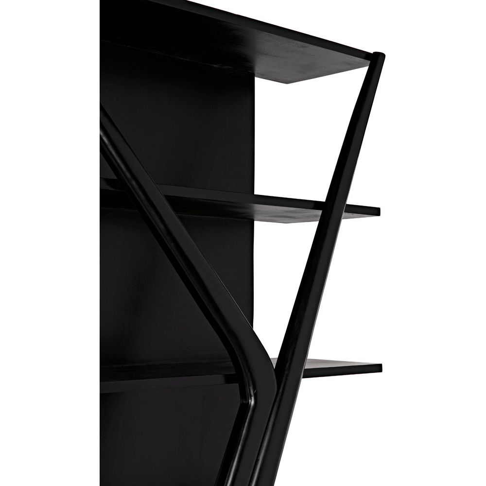 Vetra Bookcase, Hand Rubbed Black by NOIR