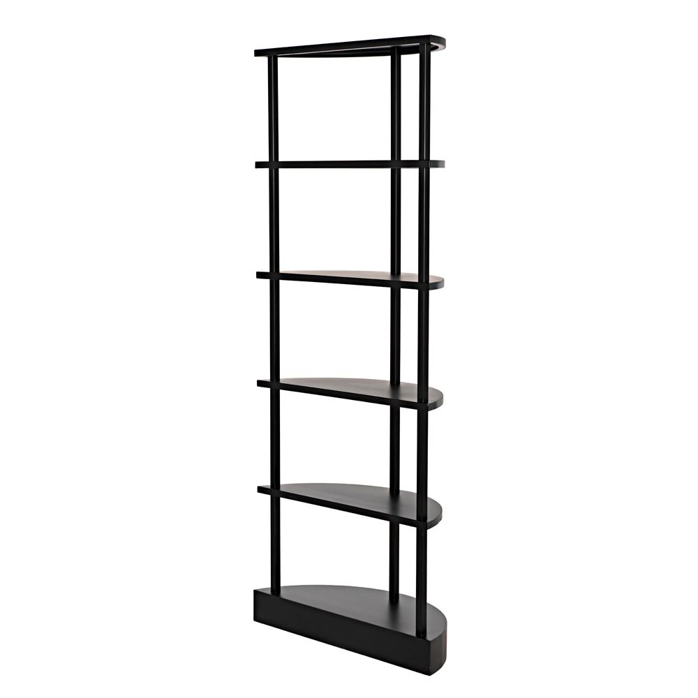 Spago Bookcase, Black Metal by NOIR
