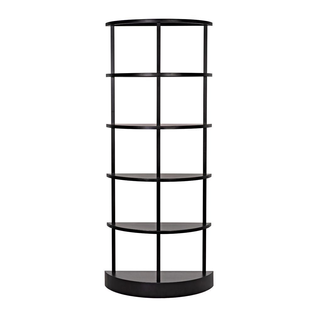Spago Bookcase, Black Metal by NOIR
