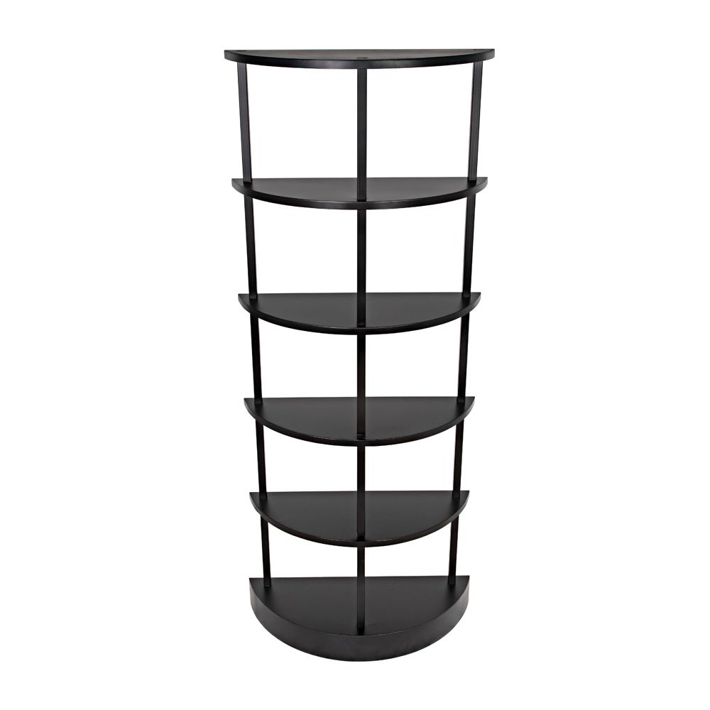 Spago Bookcase, Black Metal by NOIR