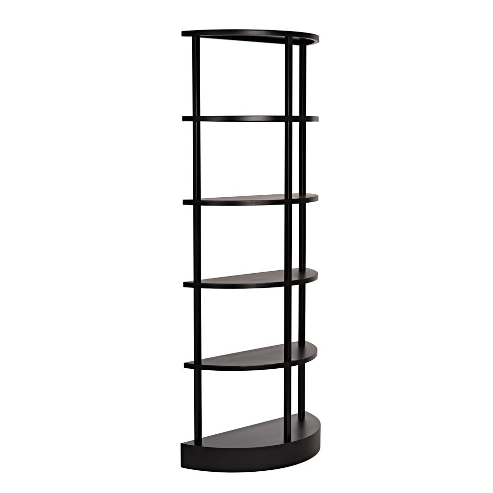 Spago Bookcase, Black Metal by NOIR