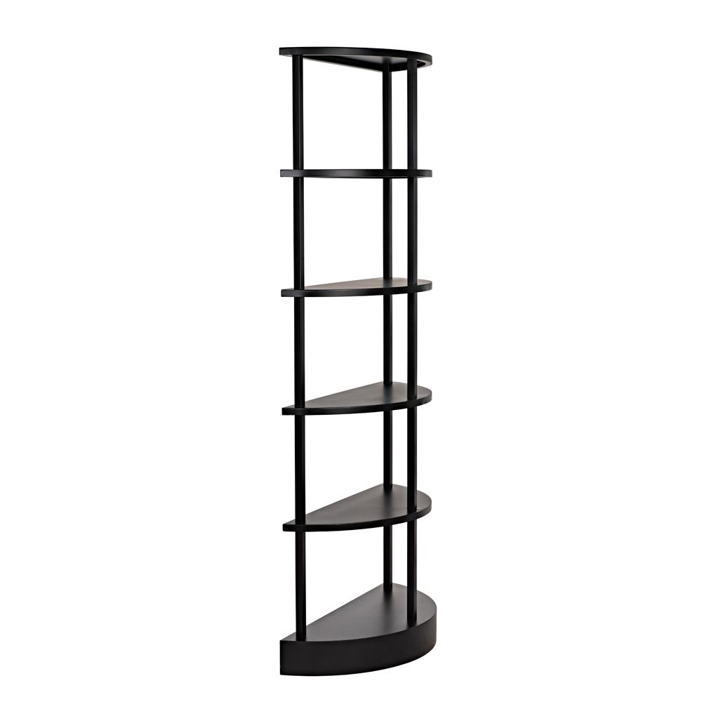 Spago Bookcase, Black Metal by NOIR
