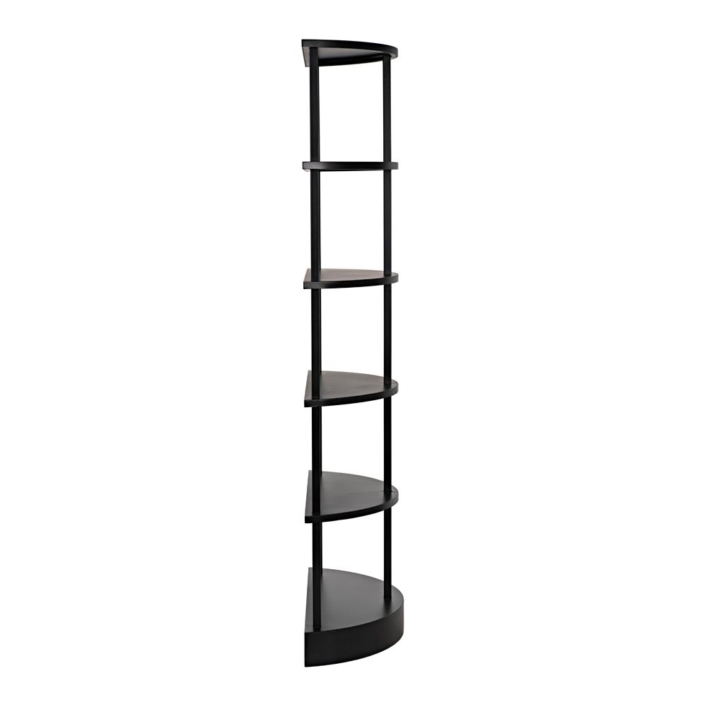 Spago Bookcase, Black Metal by NOIR